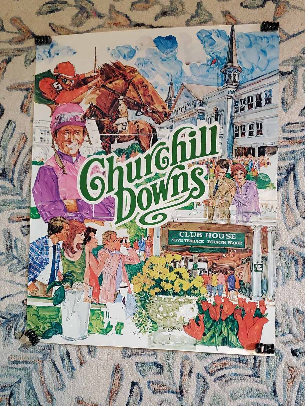 Churchill Downs Poster - Colorful Horse Racing Artwork